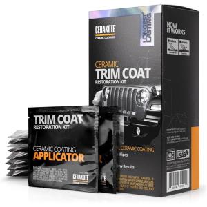 imageCERAKOTE Ceramic Trim Coat Kit  Quick Plastic Trim Restorer  Ceramic Coating Guaranteed Restoration to Last Over 200 Washes  A Ceramic Coating Not a DressingCERAKOTE TRIM COAT