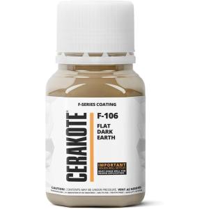 imageCERAKOTE Oven Cure FSeries Bronze 4 oz F108T  Fast Curing PFAS Free Ceramic Technology Combines Performance with Color Part B IncludedF106 Flat Dark Earth