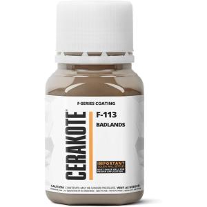 imageCERAKOTE Oven Cure FSeries Bronze 4 oz F108T  Fast Curing PFAS Free Ceramic Technology Combines Performance with Color Part B IncludedF113 Badlands