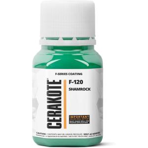 imageCERAKOTE Oven Cure FSeries Bronze 4 oz F108T  Fast Curing PFAS Free Ceramic Technology Combines Performance with Color Part B IncludedF120 Shamrock