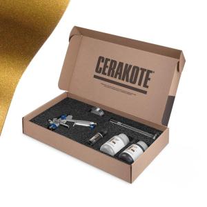 imageCerakote FX Starter Kit AIR Cure  Copper FX115 Gloss  Metallic Powder additive for CERAKOTE CSeries Clear Ceramic coatings Everything Needed to get StartedGOLD  Gloss