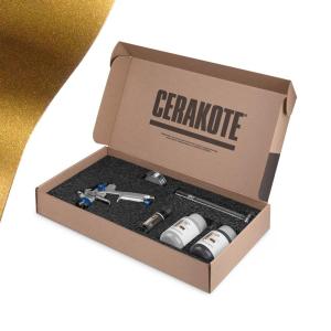 imageCerakote FX Starter Kit AIR Cure  Copper FX115 Gloss  Metallic Powder additive for CERAKOTE CSeries Clear Ceramic coatings Everything Needed to get StartedGOLD  Matte