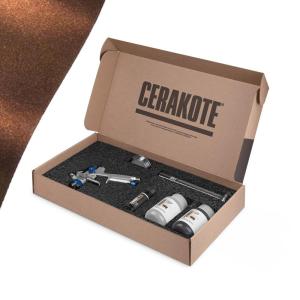 imageCerakote FX Starter Kit AIR Cure  Copper FX115 Gloss  Metallic Powder additive for CERAKOTE CSeries Clear Ceramic coatings Everything Needed to get StartedRIOT  Gloss