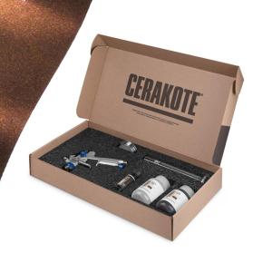 imageCerakote FX Starter Kit AIR Cure  Copper FX115 Gloss  Metallic Powder additive for CERAKOTE CSeries Clear Ceramic coatings Everything Needed to get StartedRIOT  Matte