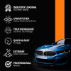 imageCerakote Professional Ceramic Coating for Cars  High Gloss Professional Grade Paint Protection Kit Ultra Hydrophobic UV ampamp Chemical Resistant Easy Application 500 Wash Longevity 2 30ml Bottles2 Bottle Kit