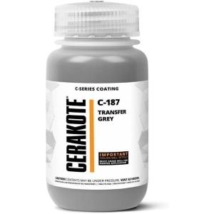 imageCERAKOTE  AIR CURE CSERIES PISTON COAT  4oz  C186T Performance Ceramic Technology  Color on All Metals Polymers  MoreC187 TRANSFER GREY