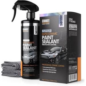 imageCERAKOTE Platinum Rapid Ceramic Paint Sealant Spray 14 oz  Maximum Gloss ampamp Shine  Extremely Hydrophobic  Unmatched Slickness  Ceramic Spray Coating  50 Wash Rating