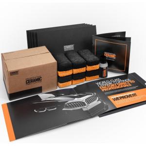 imageCerakote Professional Ceramic Coating for Cars  High Gloss Professional Grade Paint Protection Kit Ultra Hydrophobic UV ampamp Chemical Resistant Easy Application 500 Wash Longevity 2 30ml Bottles12 Bottle Pack