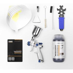 imageCERAKOTE Glacier Black Coating Kit C7600 16 oz  Everything Needed to Spray Cerakote  Air Cure  Durable High Temp Performance Ceramic Coating 1800F Rating